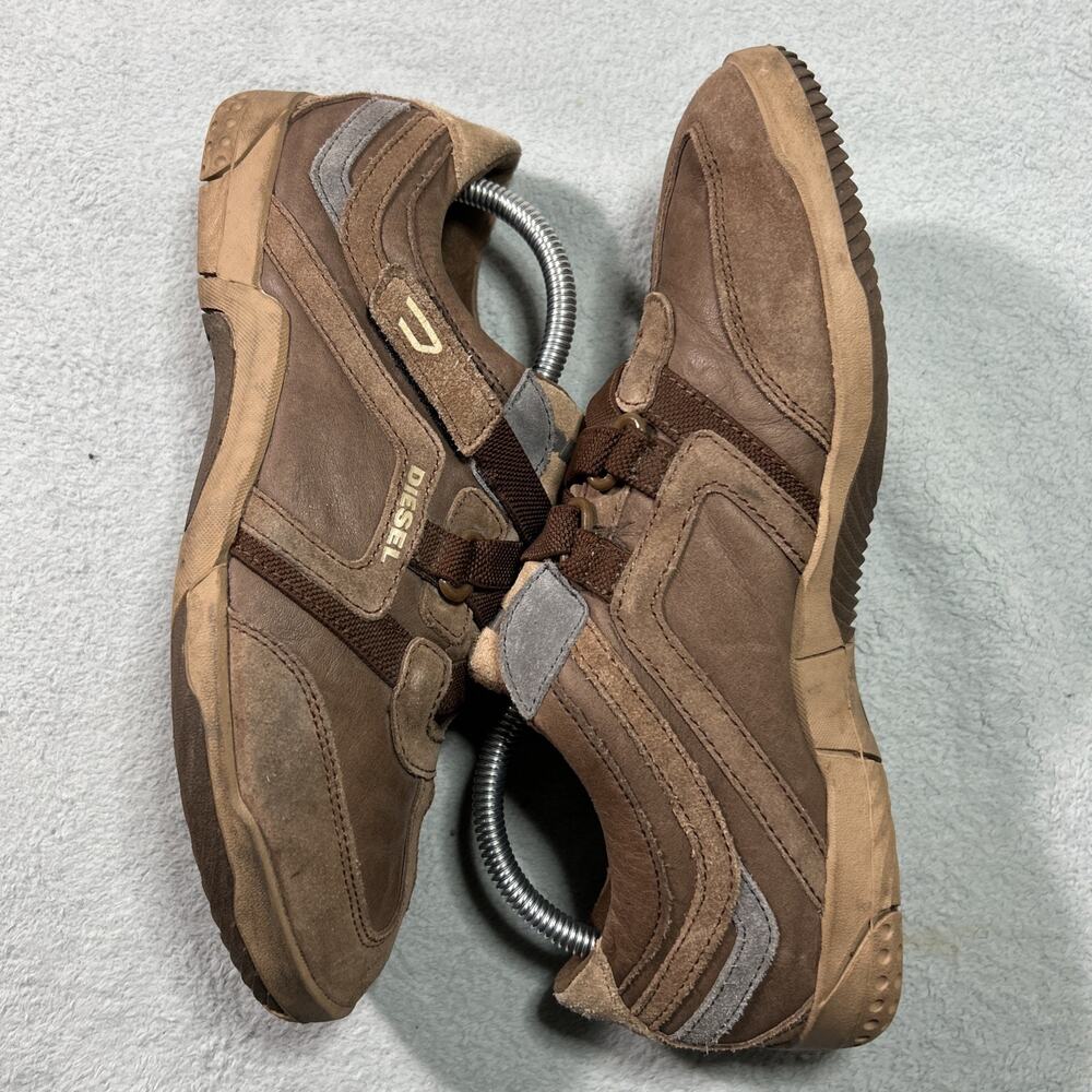 Rare Vintage Diesel Driving Explorer Jump On Shoes Men 8 Suede Trainers Straps
